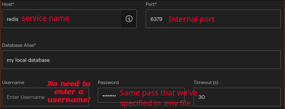 Add new Redis server in Redis Insight