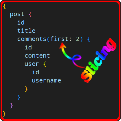 Slicing or pagination in GraphQL with first as argument