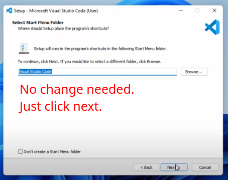 Click next
